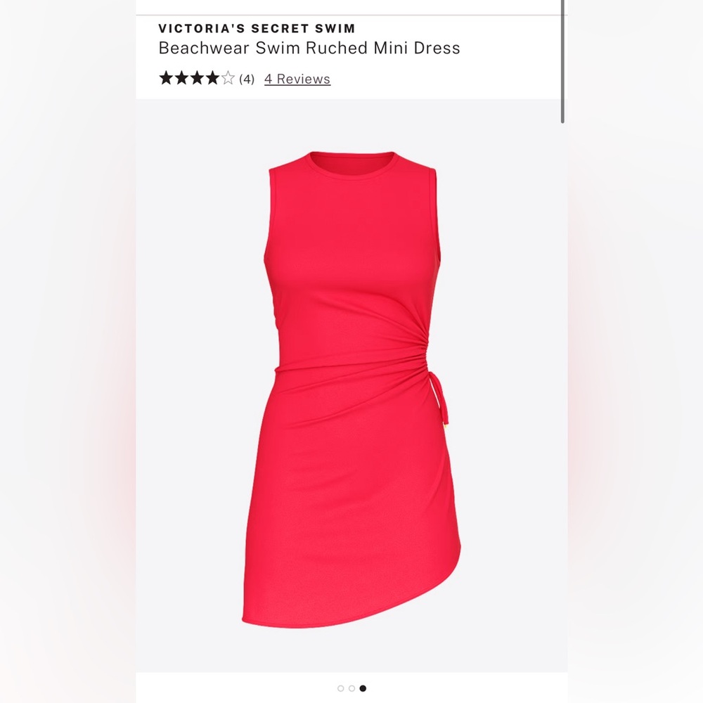 VICTORIA'S SECRET SWIM
Beachwear Swim Ruched Mini Dress Pink Island
